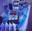 Blue & White Winter Candy Table