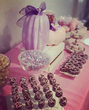 Pink & Purple Pumpkin Candy Table