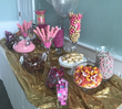 Pink & Gold Shimmer Candy Table