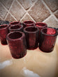 Red Candy Sugar Shot Glasses