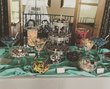 Teal & Silver Candy Table